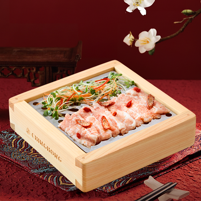 NỌNG MÁ HEO HẤP CẢI MẦM