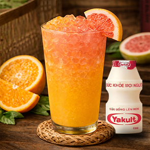 YAKULT CAM BƯỞI HỒNG